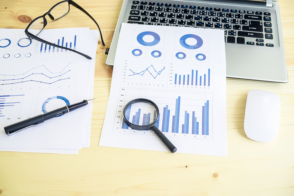 Showing Business and Financial Report. 